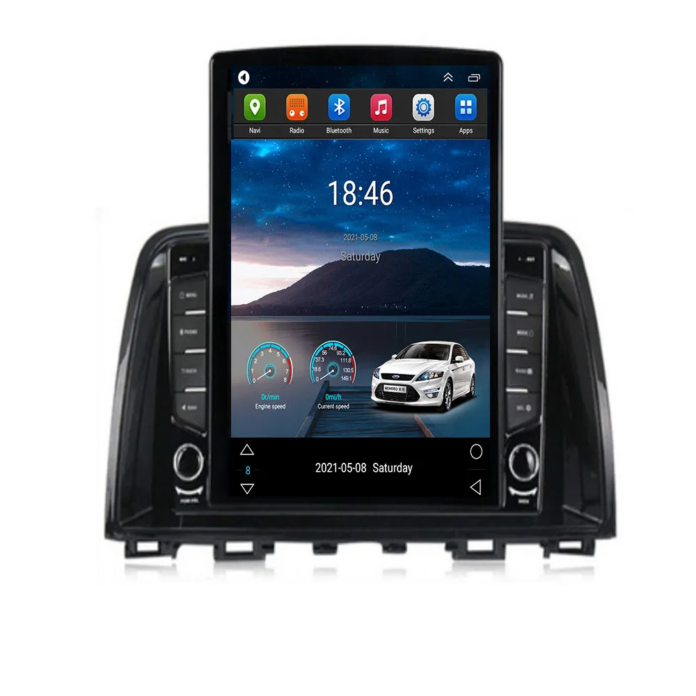 

For Tesla Style 2 Din Android 12 Car Radio For Mazda 6 GL GJ 2012 -2050 Multimedia Video Player GPS Stereo Carplay DSP Camera