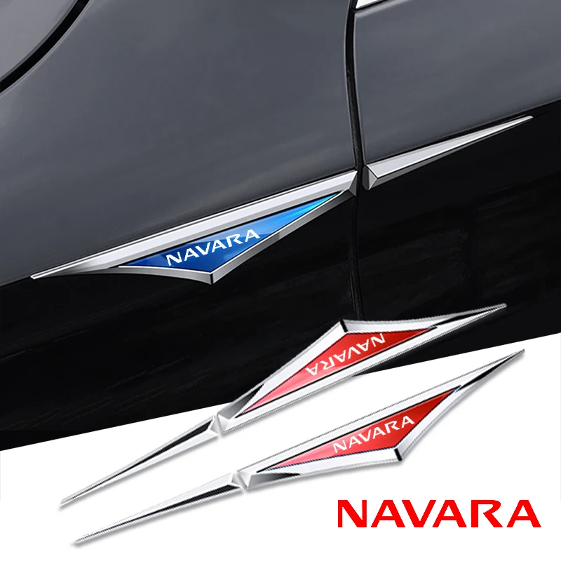 

Car Emblem Accessories 2pcs/Set For Nissan navara GTR car Fender Metal Sticker Exterior Decorative Decals Modification