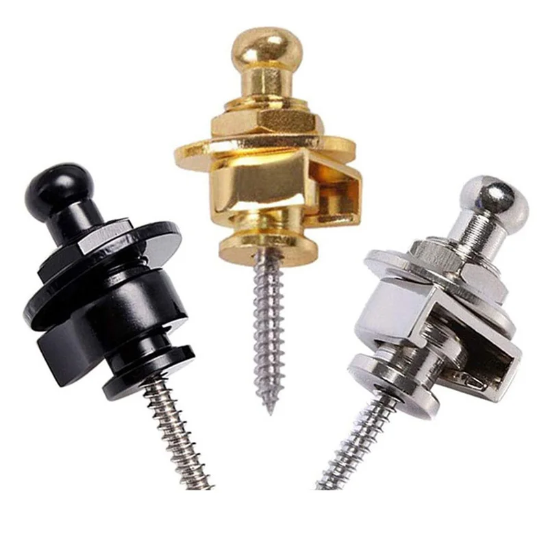 

Guitar Strap Lock Metal Bass Strap Studs Anti-offGuitar Strap Locks