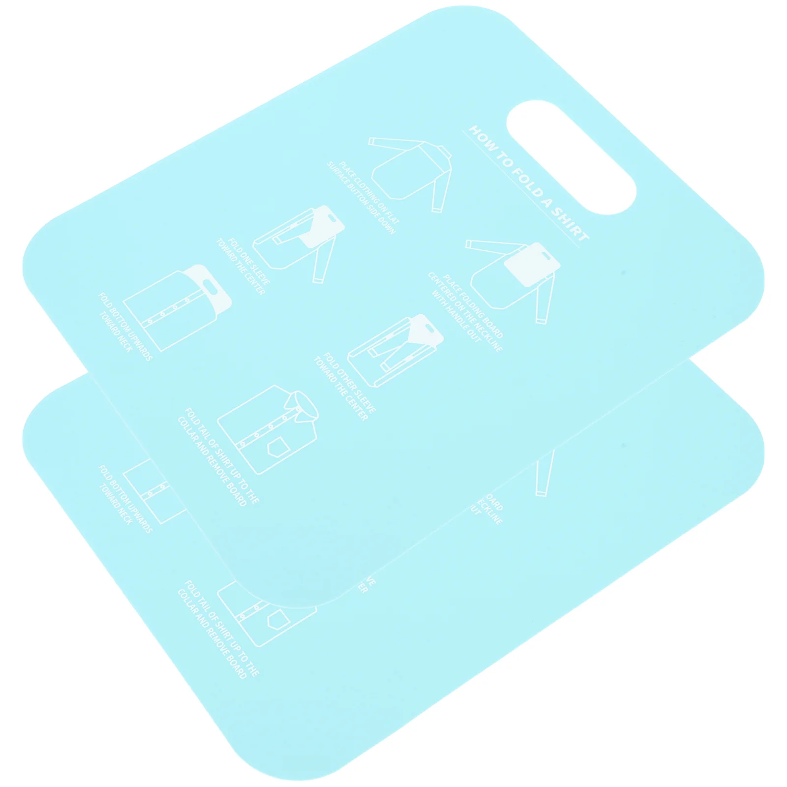 

2pcs Shirt Board Household T-shirt Garment Stacking Board PP Clothes Folder Bending table Gowns