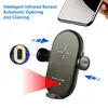 Universal Car Qi 15W Wireless Charger Cup Mobile Phone Holder Mount Automatic Infrared Smart Sensor Clamping Mount Universal Car 3