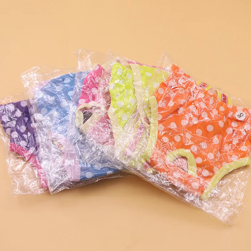 Dog Cat Polka Dot Braces Physiological Pants Safety Bitch Menstrual Anti-harassment Underwear Pet Pant |