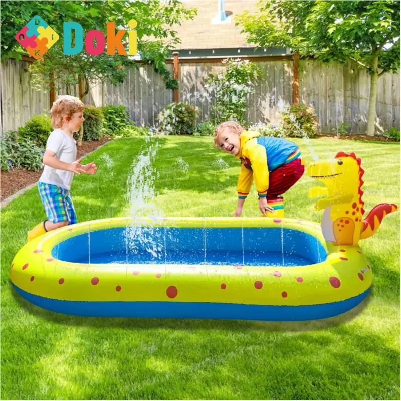 

DokiToy Spot New Personality Inflatable Dinosaur Fountain Pool Shark Fountain Pool Children's Outdoor Indoor PVC Play Water Toys