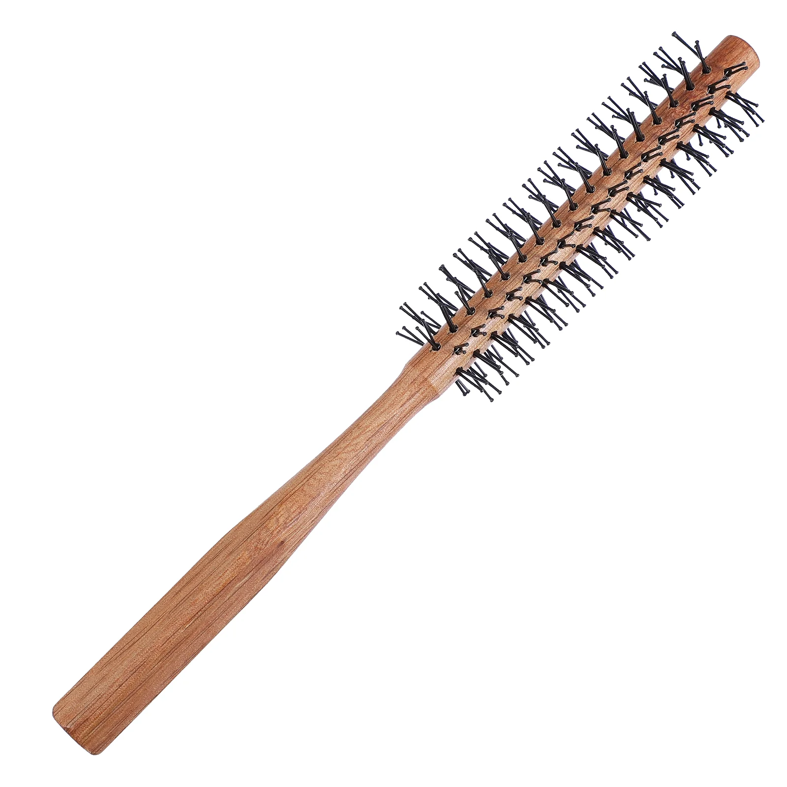 

Round Styling Brush Barber Hair Combs Drying Round Brush Hair Cylinder Comb Wood Blow Dry Brush Salon Round Brush