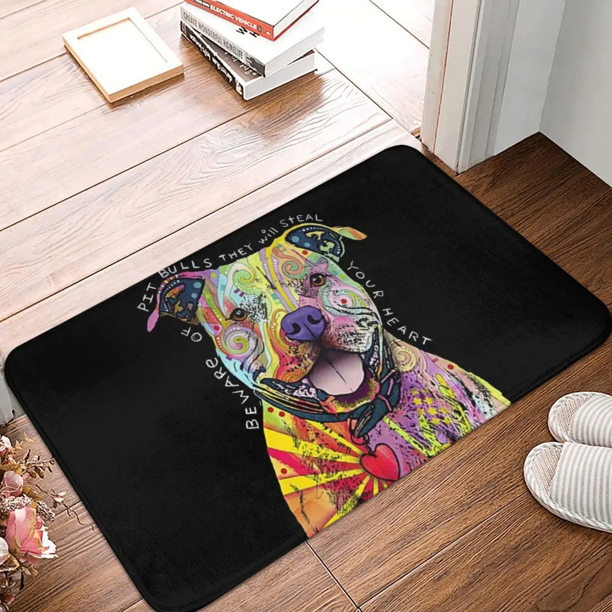 

Остерегайтесь питбуллов, они украсят ваше сердце, коврик у двери ванной ковер, декор для прихожей, гостиной, дома, кухни, ванной комнаты