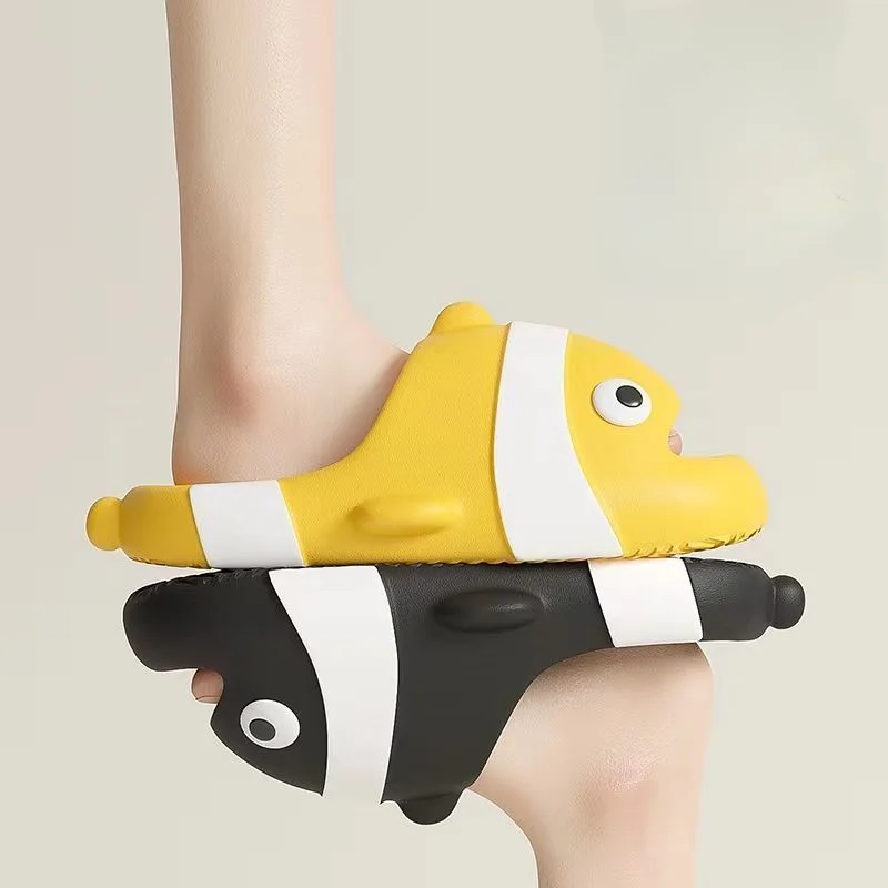 Slippers Women Men shoes Clownfish Women'S home slippers Thick Platform Soft Sole Cute ladies Flip flops Zapatillas Chaussons
