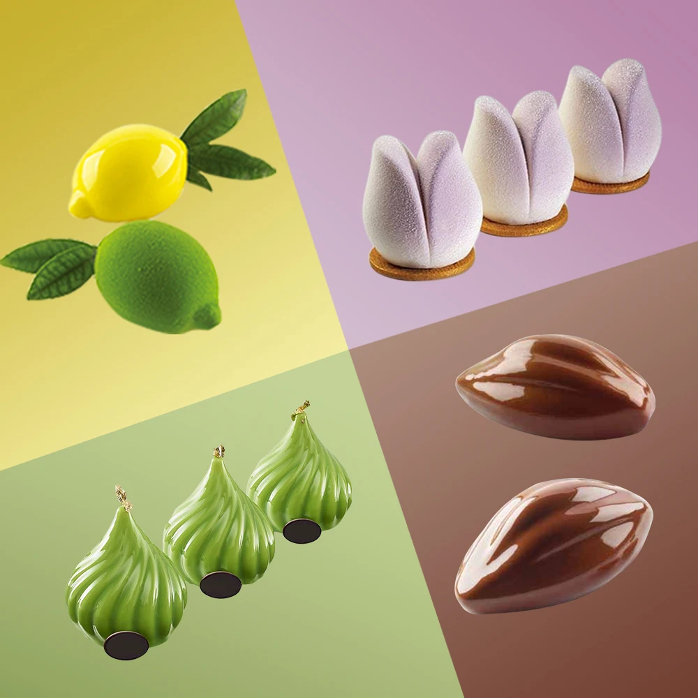 

SILIKOLOVE Plant Fruit Flower Shape Silicone Cake Mold Mousse Dessert Bakeware Mould For Baking Decorating Tools
