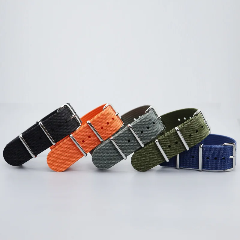 Модный ремешок для наручных часов 20 мм 22 из блестящей ткани новый в рубчик стиле