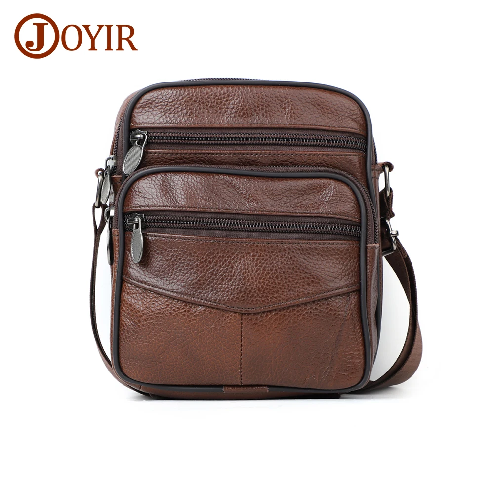 JOYIR мужские сумки через плечо из натуральной кожи трендовые повседневные для
