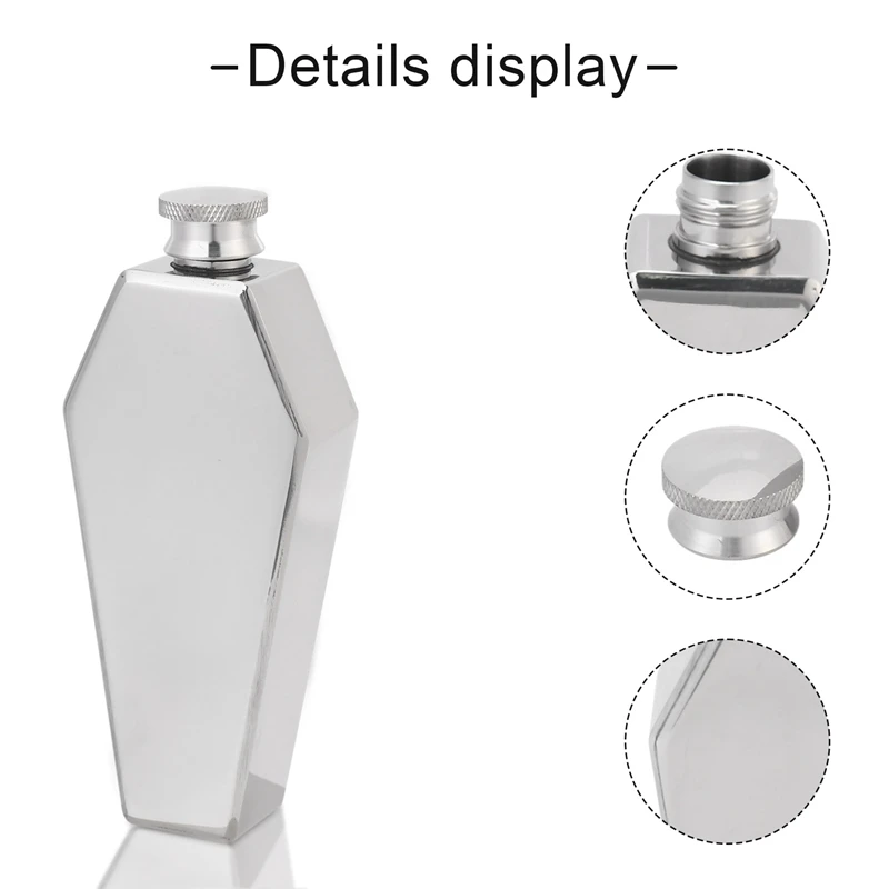 Мини фляжка объемом 100 мл персонализированная стандартная портативная из