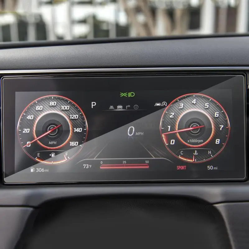 

Защитная пленка для экрана из закаленного стекла для Tucson NX4 2021 2022 2023, автомобильный ЖК-инструмент, аксессуары для интерьера автомобиля