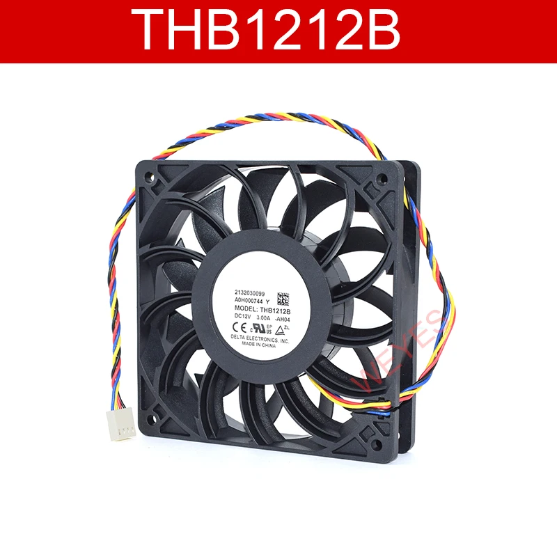 Подлинный для THB1212B P/N 32030099 12 В постоянного тока а Вентилятор охлаждения с четырьмя проводами