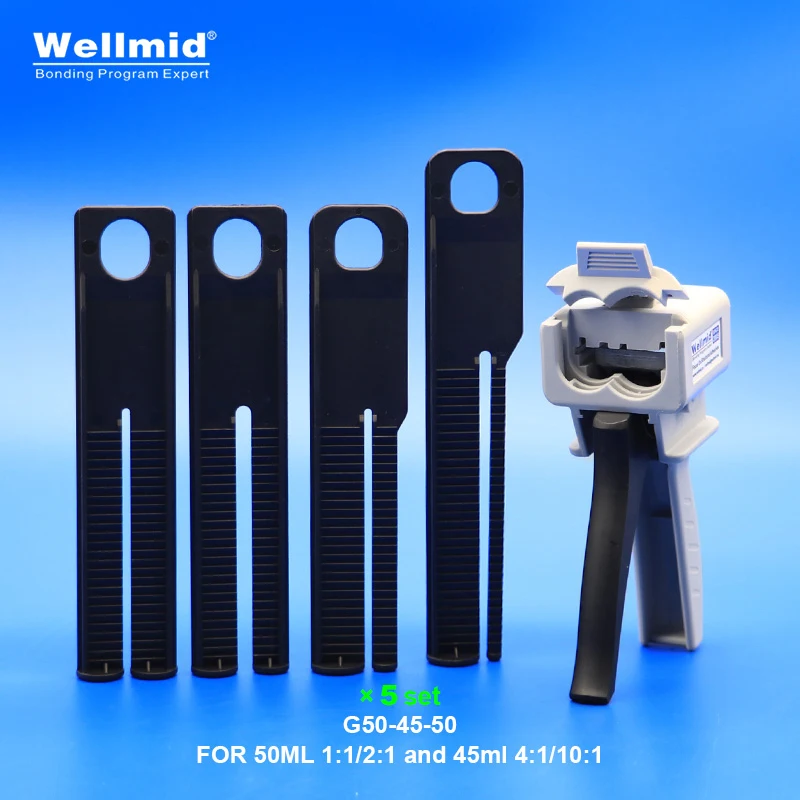 

Пистолет для клея AB 1:1 1:2 50 мл и 4:1 10:1 45 Мэпоксидный клей Картридж с квадратной основой Ручной дозатор смешивания Пистолет для клея с арадедитом