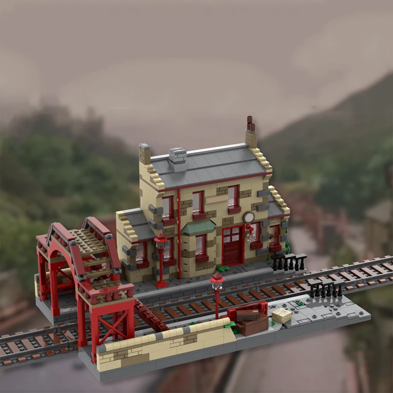 Конструктор «магический киногород» Bricklink 76423, железнодорожная станция, философский камень, архитектура, наборы строительных блоков, детские игрушки, подарок (art.: 3920c92a802dc) - 3920c92a802dc