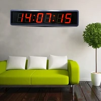 2 3 inch 6 digit newly designed digital display countdown timer led interval digital wall clock with remote control can be custo