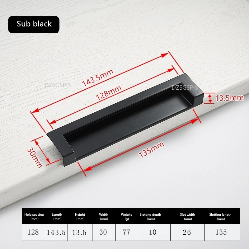 

Встраиваемая дверь шкафа, невидимая скрытая дверь шкафа, ящик, темная ручка, новая черная, золотая, белая Пряжка для шкафа, ручки, ручка