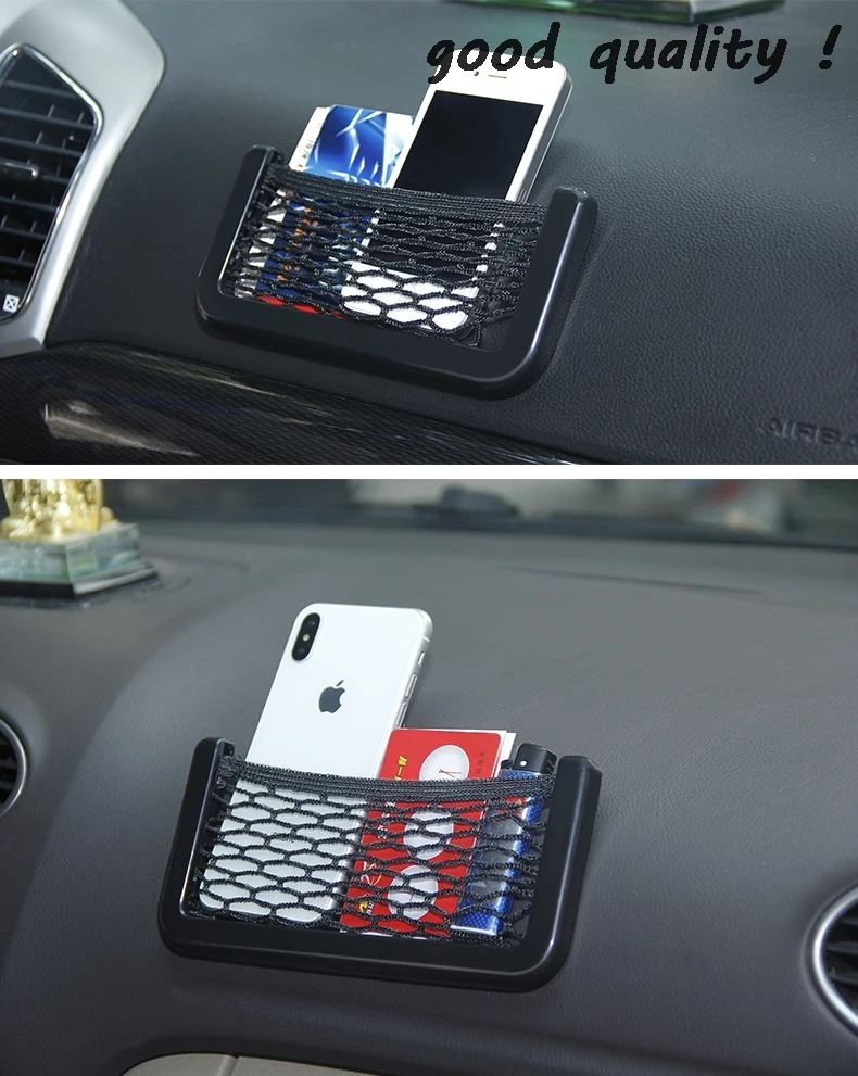 Car phone bag Mesh Net Holder Pocket for BMW MINI Cooper One S R50 R53 R56 R60 F55 F56 | Nets