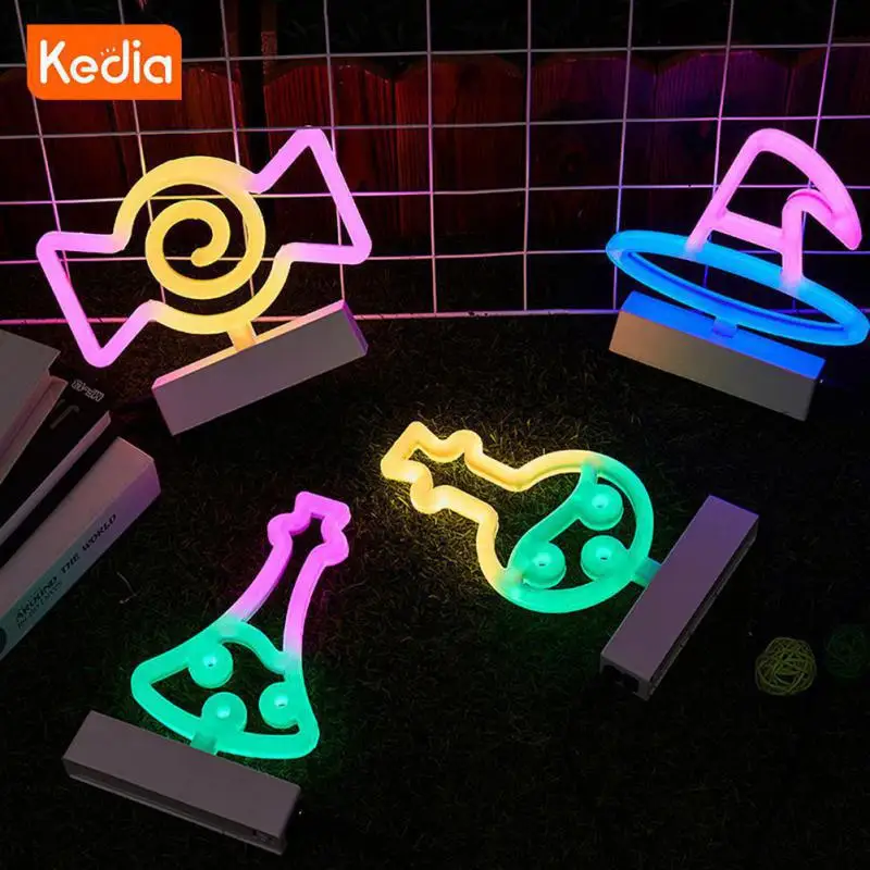 

LED Neon Light Love Shape Night Light Sign Lamp Battery USB Art Sign Bedroom Decor Nightlight For Indoor Christmas Wedding Party