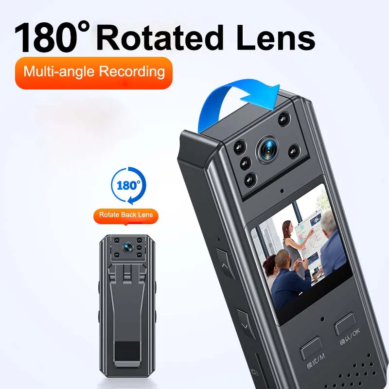 E780 2K HD Image Quality CCTV Body Chest Camera Police Mini IR Night Vision Anti-shake One-key Video Voice Recorder Camcorder enlarge