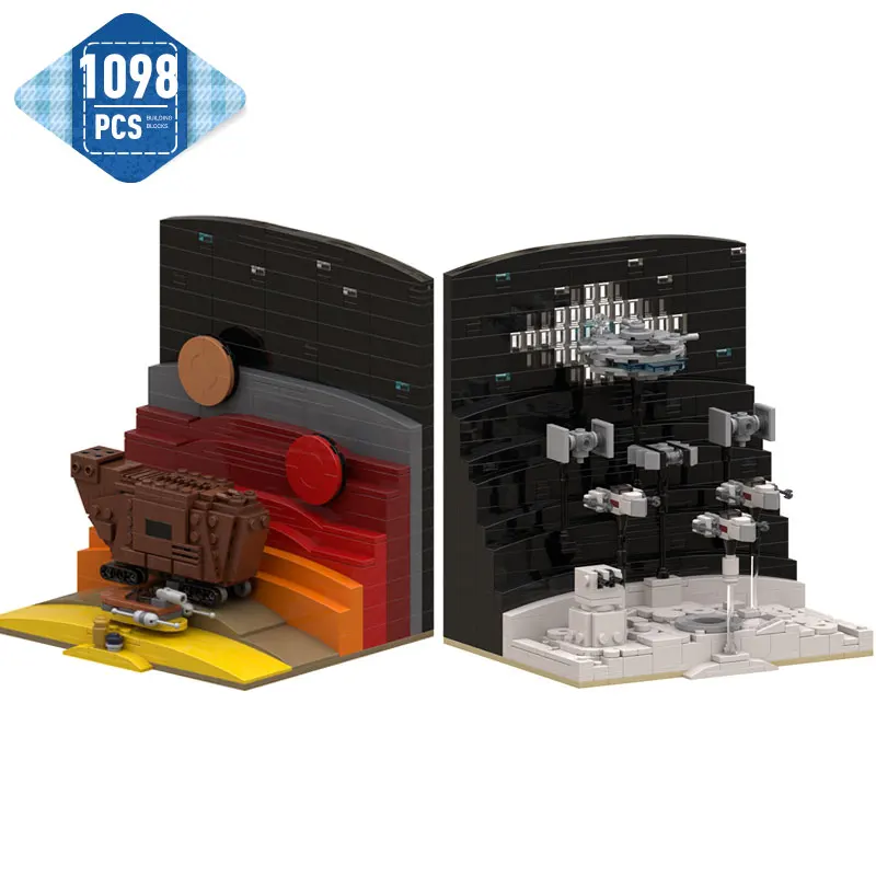 

Moc Space Wars New Hoped Tatooineed Scenes Building Blocks Set Movie Military Space Battle Model MOC-115191 Toys Kid Xmas Gifts