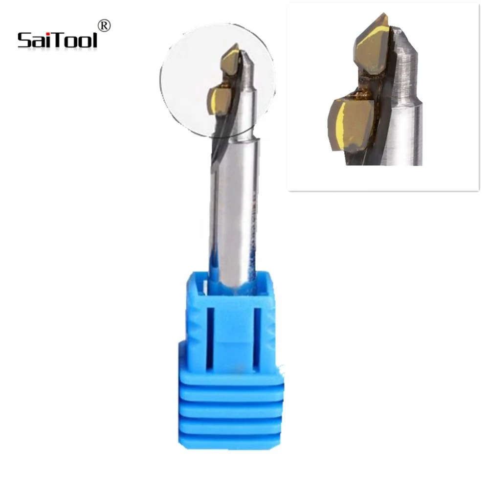 

Saitool Diamond high polishing carbide end mill PCD milling cutter