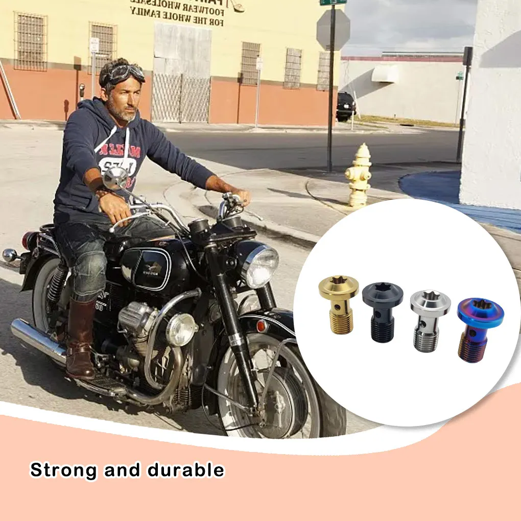 

Brake Bolts Screw Hose Pipeline Oil Titanium Alloy Fitting Adapter Fastener Replacement Repairing Accessory Durable