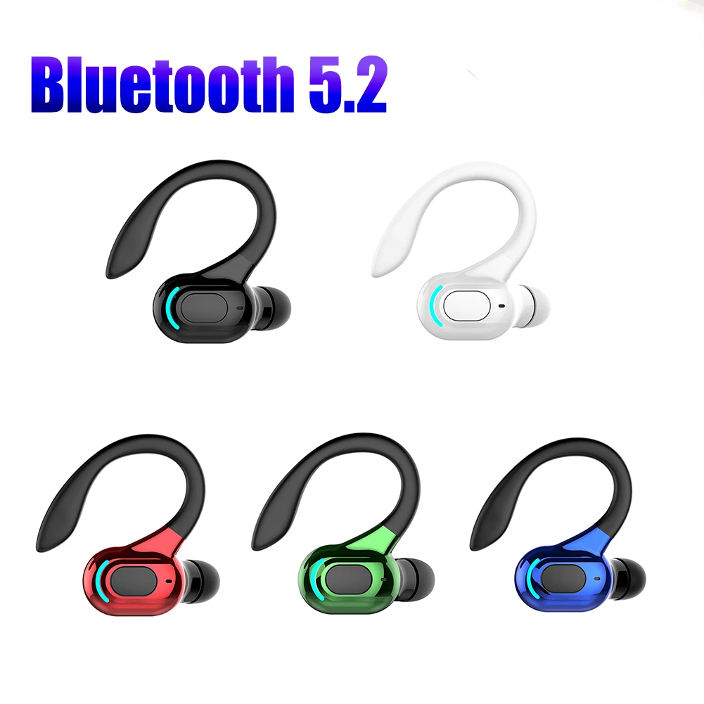 

Cancelling Sports Wireless Business Headphones Headset Waterproof Hanging Single Ear Earbuds Bluetooth 5.2 Earphone