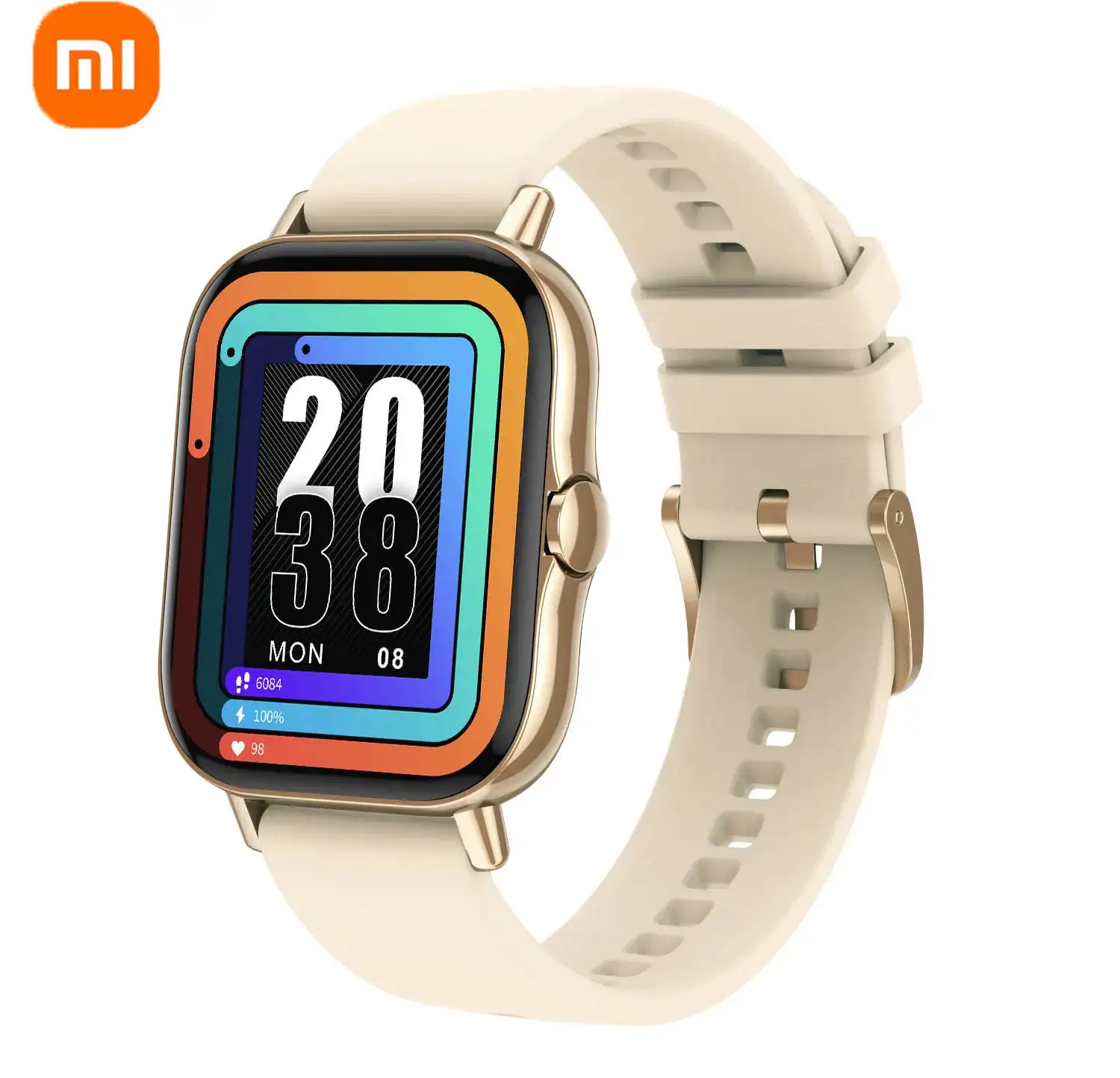 

Xiaomi Bluetooth Answer Call Smart Watch Heart Rate Monitor Fitness Tracker Wrist Waterproof Sports Smartwatch PK GTS 2 P8 Plus