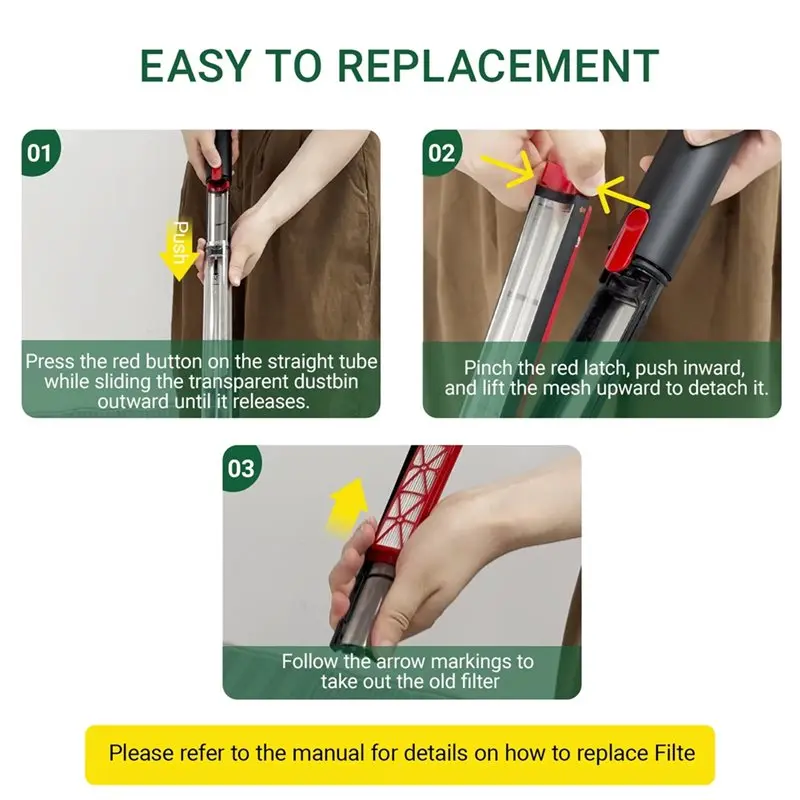 Фото Сменные HEPA-фильтры для Dyson Pencilvac Fluffycones/SV50, 4 шт., аксессуары для пылесосов №2