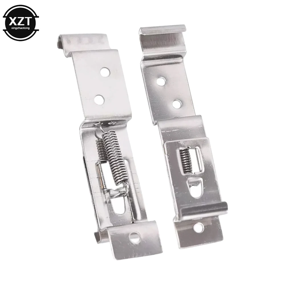 

2 шт. прямоугольный автомобильный номерной знак подпружиненный кронштейн из нержавеющей стали автомобильный держатель рамки зажимы зажимы номерного знака прицепа