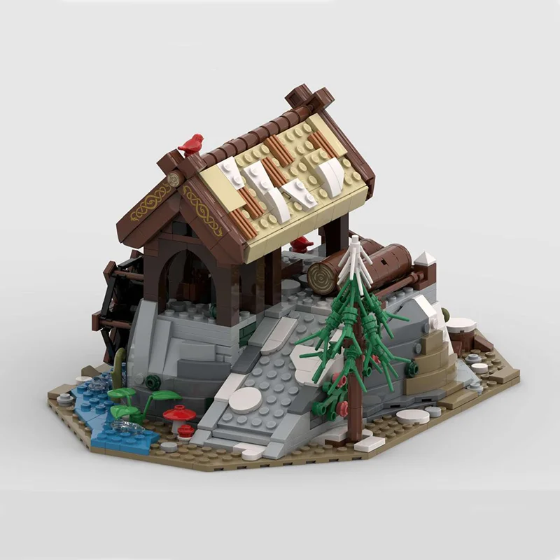 890 шт. новый MOC- 192851 Строительная модель Viking Sawmill DIY Креативная сборка Строительные