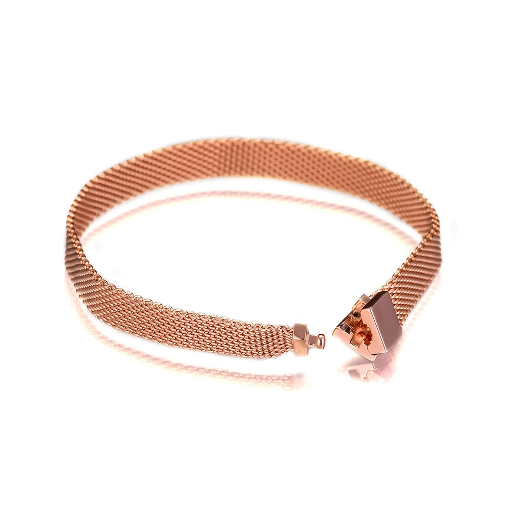 

Reflexions Bangle Reflexions Rose Long Clasp Pavé Bracelet Fits Reflexions Clip Charms Sterling Silver Jewelry Bracelets