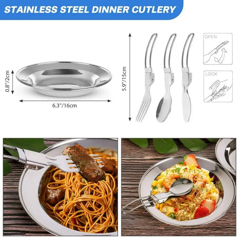

New Camping Cookware Utensils Set Alumina Outdoor Hiking Picnic Cooking Tableware Camping Tableware Pot Pan 1-2persons