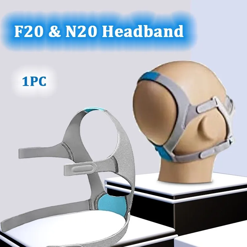 Фото Ремешок на голову для Resmed Airfit F20 N20, сменная повязка на голову, регулируемый сменный головной убор CPAP №1