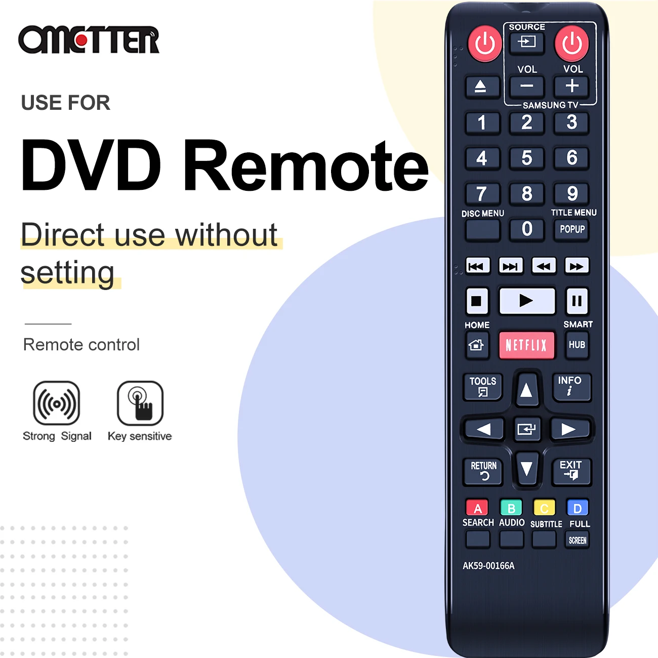 Телефон с дистанционным управлением, подходящий для Samsung, Blu-Ray диска, Женская лампа