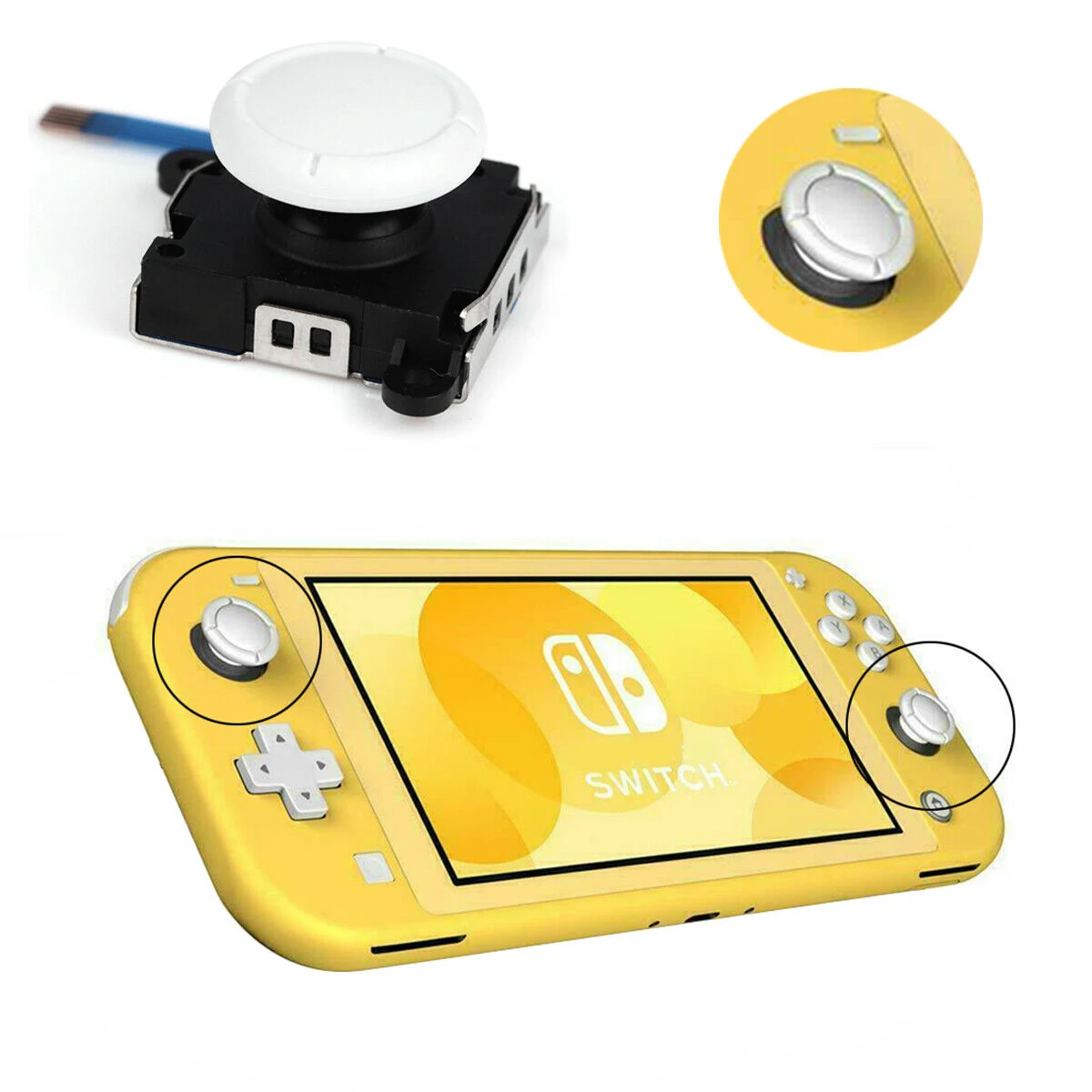 1X замена аналогового джойстика для Nintendo Switch Lite Joy Con Thumbstick