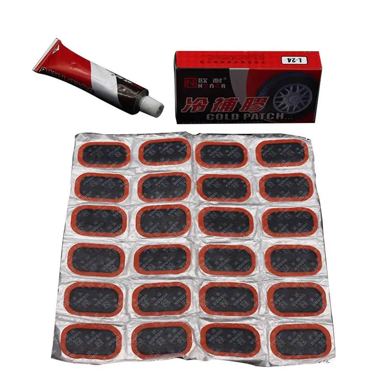 

Rubber Tube Patch Kit Small Large Square Tire And Tube Patch Tire Repair Tools Cycling Puncture Tire Repair Kit For Puncture Car