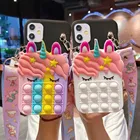 Чехол-бумажник с рисунком лошади для Nokia 2,2 3,2 4,2 6,2 7,2 G10 G20 G50 X10 XR20 C30 C20 C1, пузырьковый чехол для снятия стресса