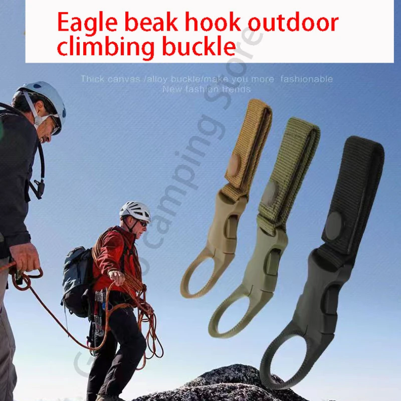 

EDC Tactical Gear Military Multitool Webbing for Outdoor Tools Buckle Hook Water Bottle Holder Belt Clip Bush Camping Equipment