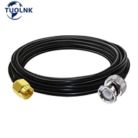 bnc to sma jumper cable bnc male plug to sma male extension cable rg58 sma to bnc wifi antenna pigtail adapter cable 30cm 5m