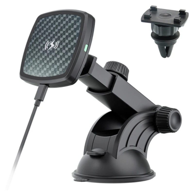 

Wireless Car Charger Holder For Iphone 12 Magnetic Wireless Charging Mobile Phone Holder