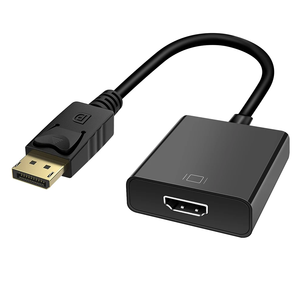 

HD 4K Displayport 1.2 DP Male To HDMI-Compatible Female Video Audio HDTV Adapter Converter Multiple Monitor