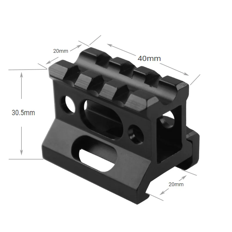 

Tactical Increased Rail Mount Scope Rise Mount Red Dot Sight Mount Fits 20mm Picatinny Rail Bracket Hunting Accessories