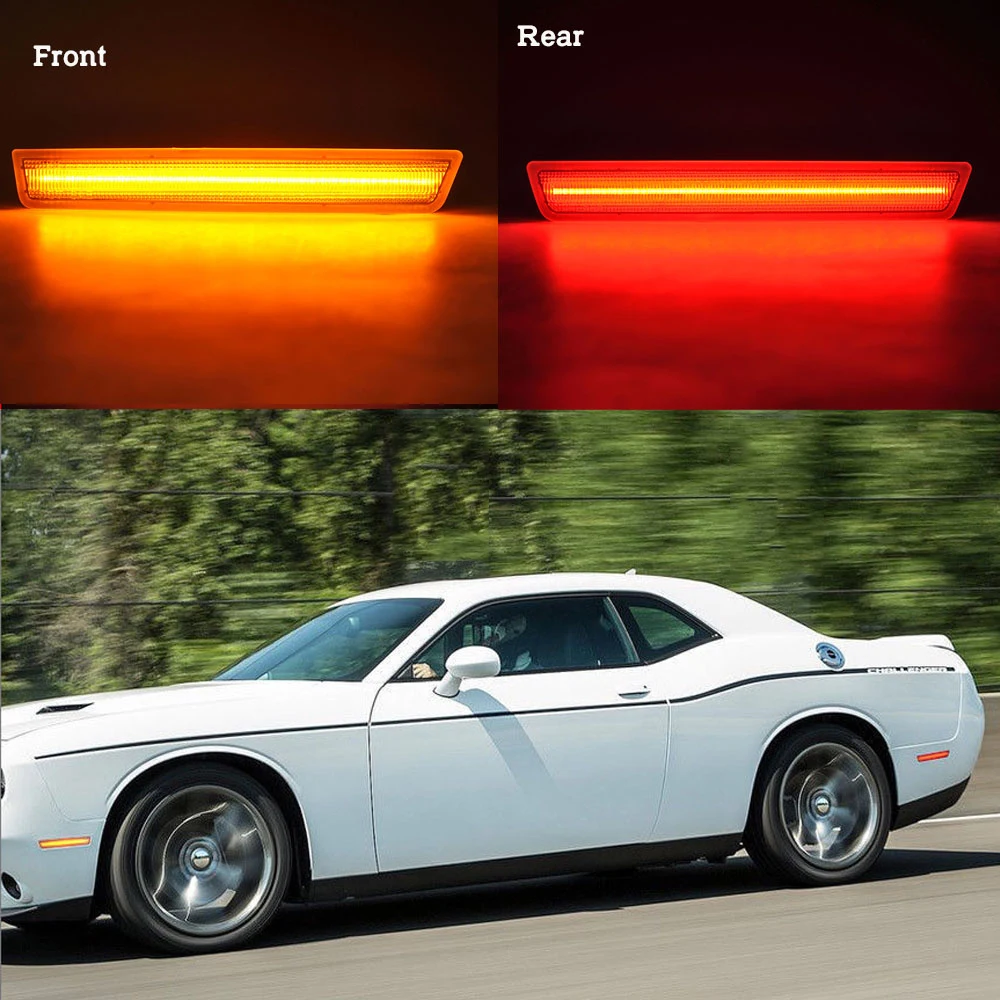 4 шт. 12 В светодиодные передние янтарные + задние красные боковые габаритные