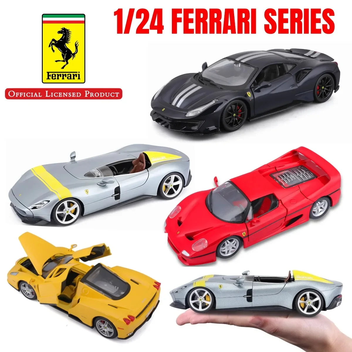 Копия Bburago Ferrari 250 GTO 1:24 масштаб 458 488 Enzo Italia Миниатюрная игрушка-подарок для