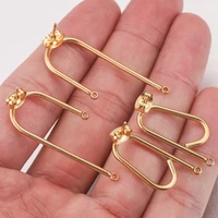 10pcs gold stainless steel earrings findings clasps hooks fittings for diy jewelry making earwire wholesale earring