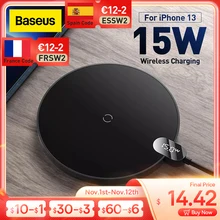 Baseus 15W Qi Wireless Charger For iPhone 13 12 Pro Max Digital Display Fast Wireless Charging  For Samsung Xiaomi pad 5 HuaWei