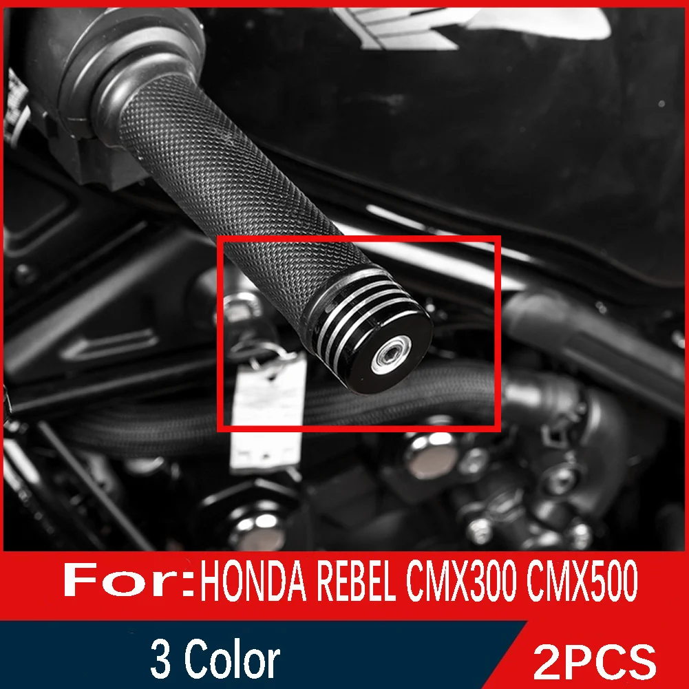 

Motorcycle Handlebar Grips Plug Handle Bar Anti Vibration End Silder Cover for Honda REBEL CMX 500 300 CMX300 CMX500 2017-2019