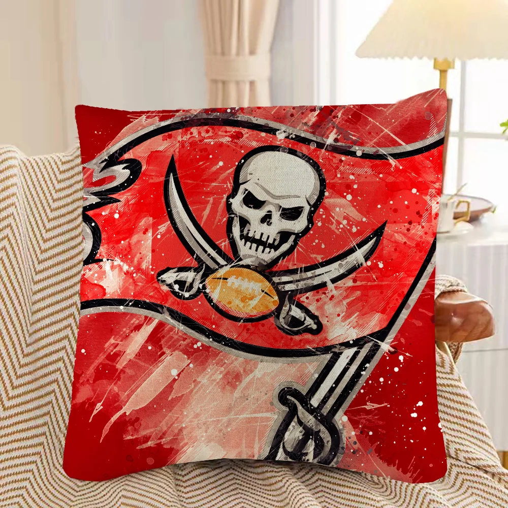 Декоративная Наволочка Tampa Bay B-buccaneers-s Квадратный Чехол Для Подушки Полиэстер
