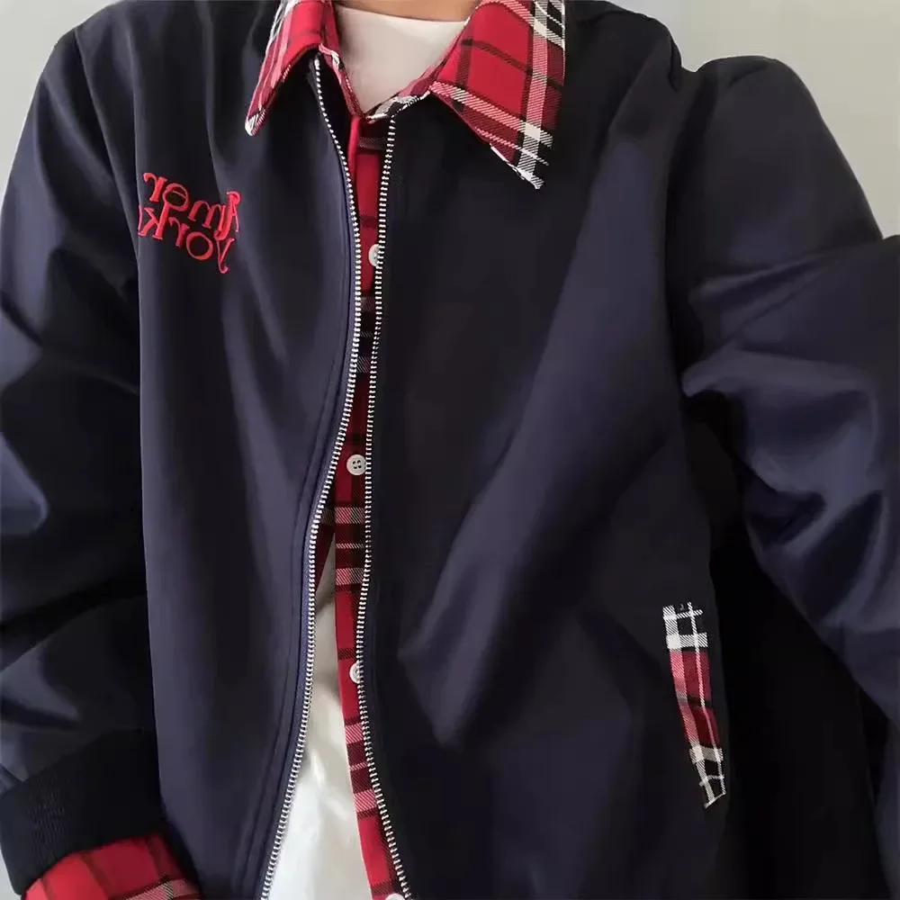 Винтажная двухсекционная иллюзионная куртка в американском стиле для мужчин